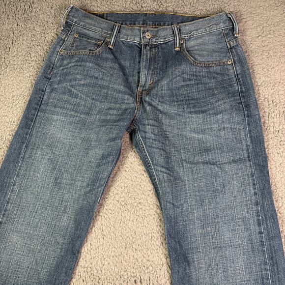 Levis 569 Jeans Mens 30x30 (31x30) Blue Medium Wash Denim Loose Straight Baggy - Picture 1 of 11